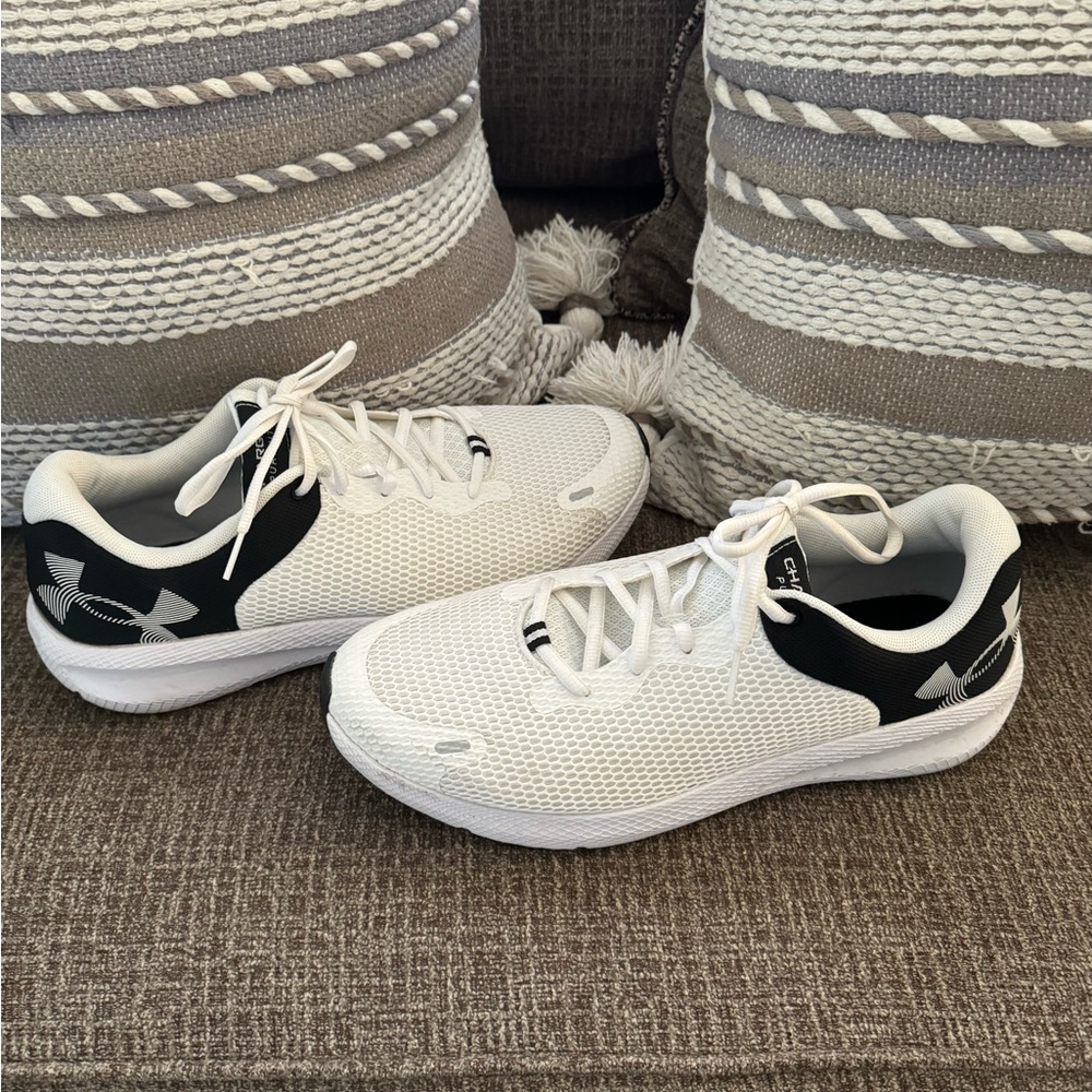 Worn only once, like new. Size 11 Under Armour tennis shoes.